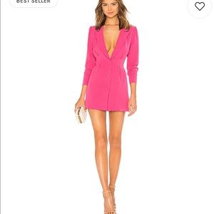 Magenta Pink Blazer Dress
